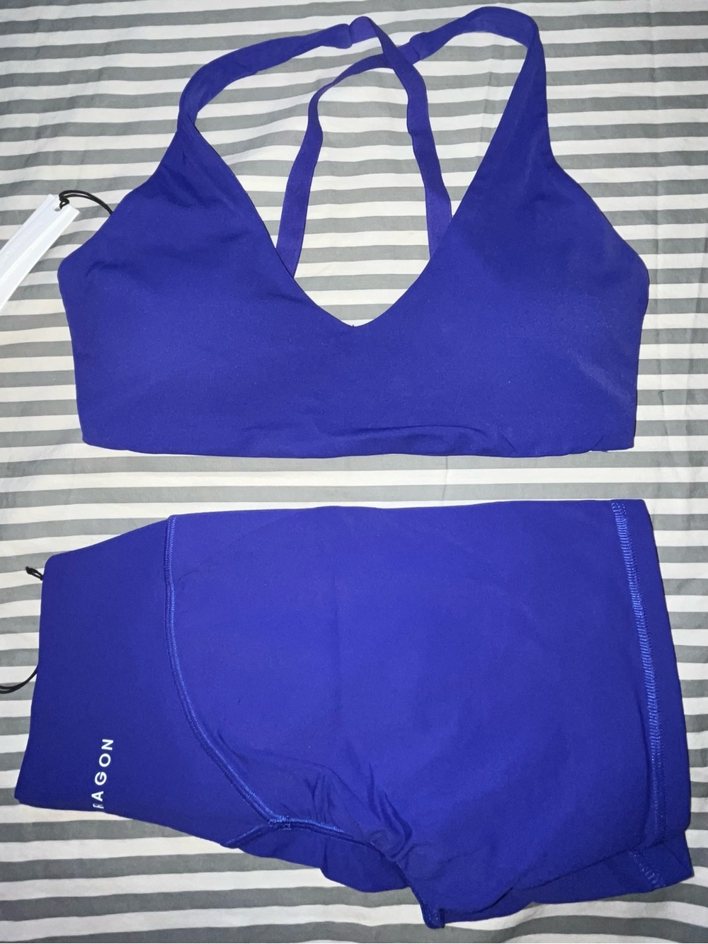 Paragon FormLux LiftTech Mid-Rise Short 5” + RecStretch Apex Bra Cosmic Sz M